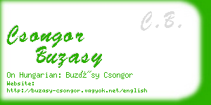 csongor buzasy business card